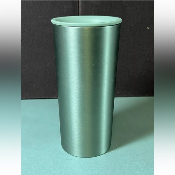 Starbucks 2021 Stainless Steel 12oz Tumbler Mint Green Recycled Plastic Lid - Picture 5 of 7